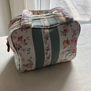 Vintage Ralph Lauren Floral Striped Women's Cosmetic Bag